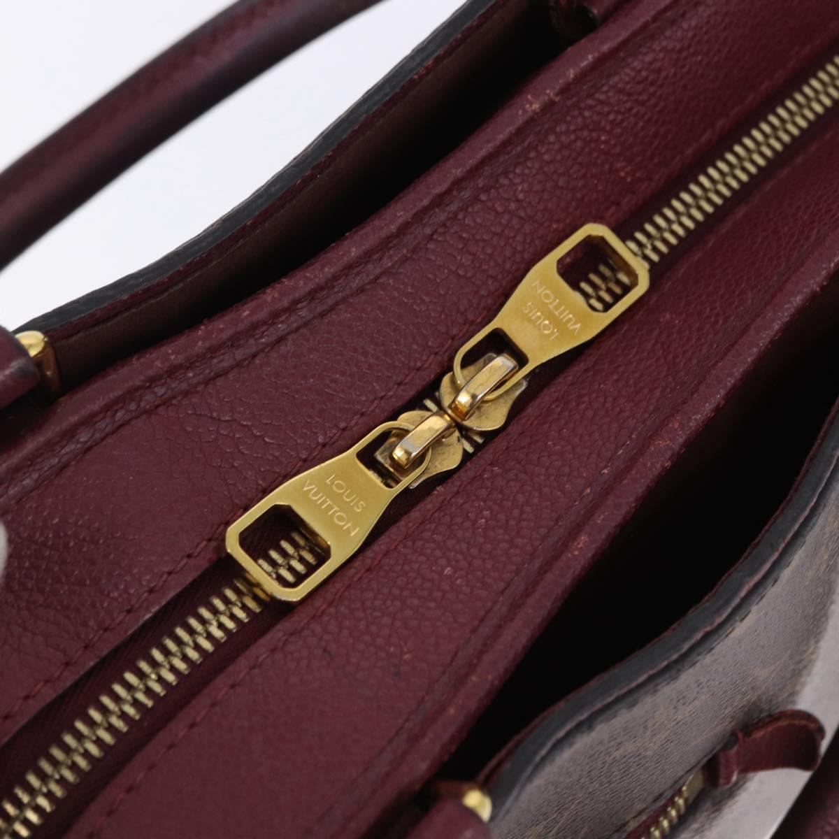 LOUIS VUITTON Monogram PopincourtPM Hand Bag 2way Wine Red M43462 LV Auth 194190