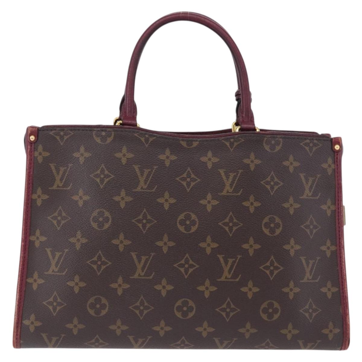 LOUIS VUITTON Monogram PopincourtPM Hand Bag 2way Wine Red M43462 LV Auth 194190