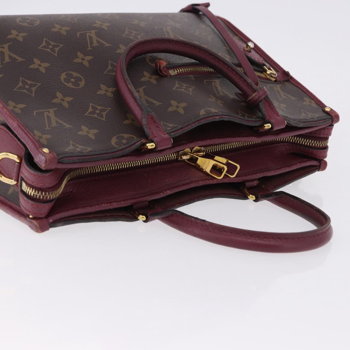 LOUIS VUITTON Monogram PopincourtPM Hand Bag 2way Wine Red M43462 LV Auth 194190