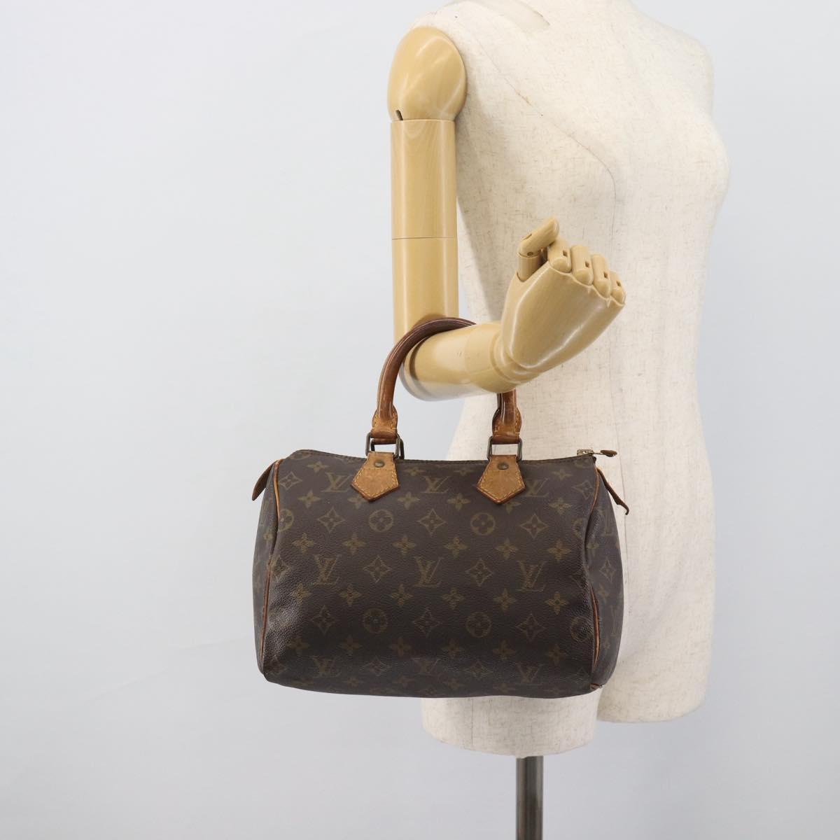 LOUIS VUITTON Monogram Speedy 25 Hand Bag M41528 LV Auth 194193
