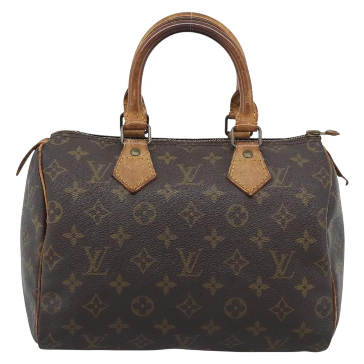 LOUIS VUITTON Monogram Speedy 25 Hand Bag M41528 LV Auth 194193