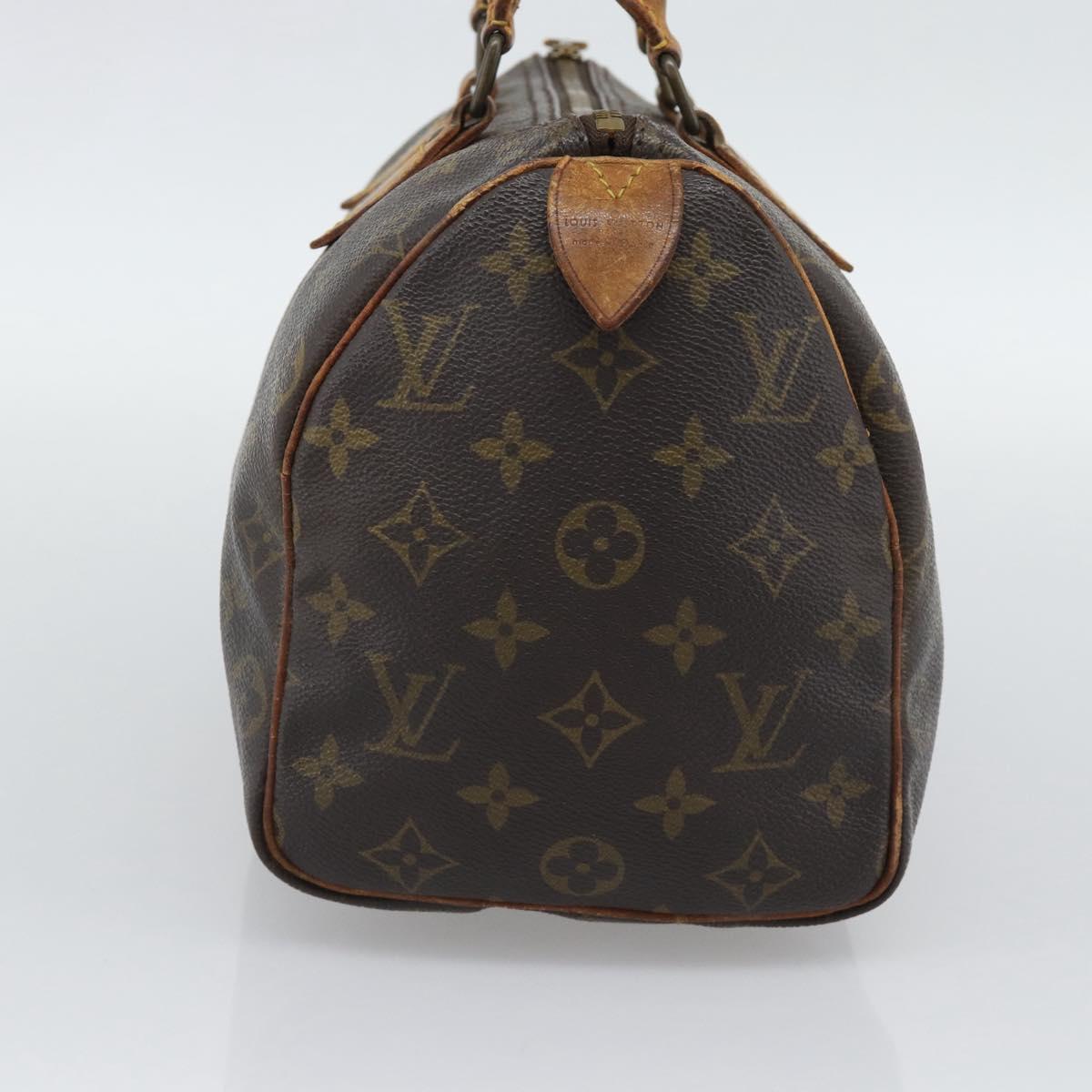 LOUIS VUITTON Monogram Speedy 25 Hand Bag M41528 LV Auth 194193