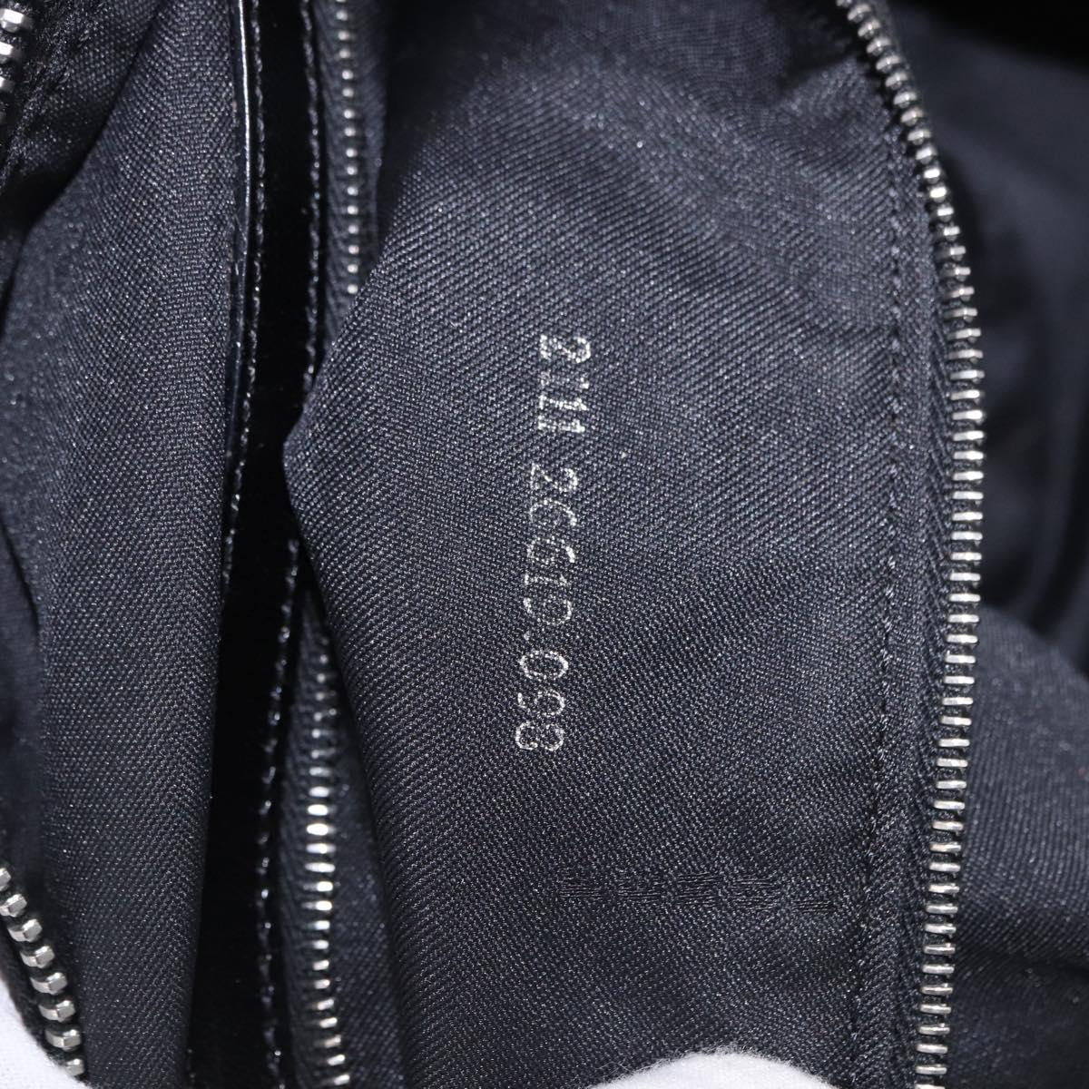 FENDI Zucca Canvas Tote Bag Black Silver Auth 194195