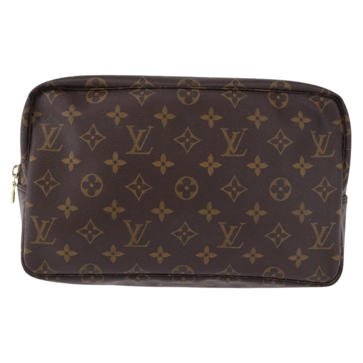 LOUIS VUITTON Monogram Trousse Toilette 28 Clutch Bag M47522 LV Auth 194200