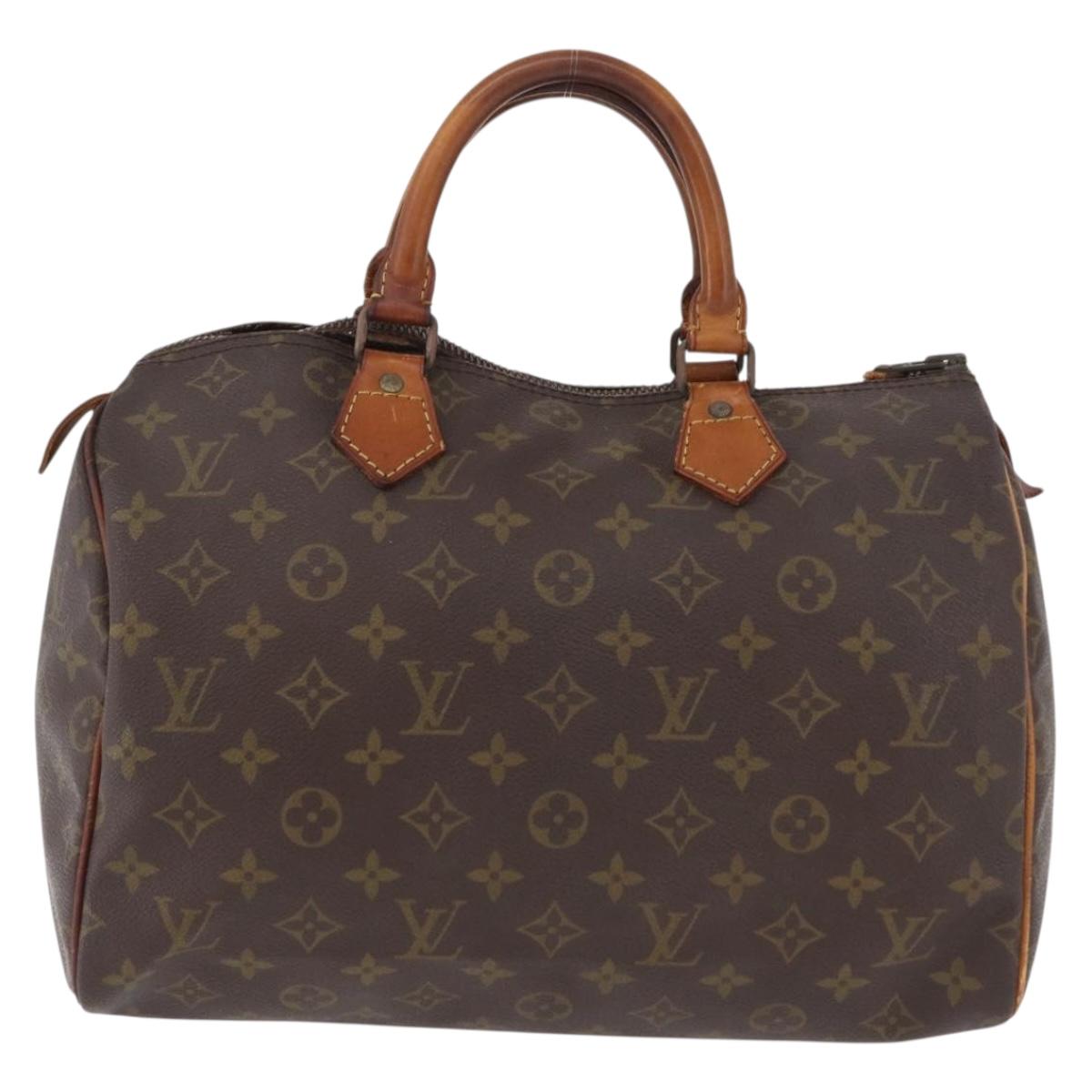 LOUIS VUITTON Monogram Speedy 30 Hand Bag M41526 LV Auth 194202