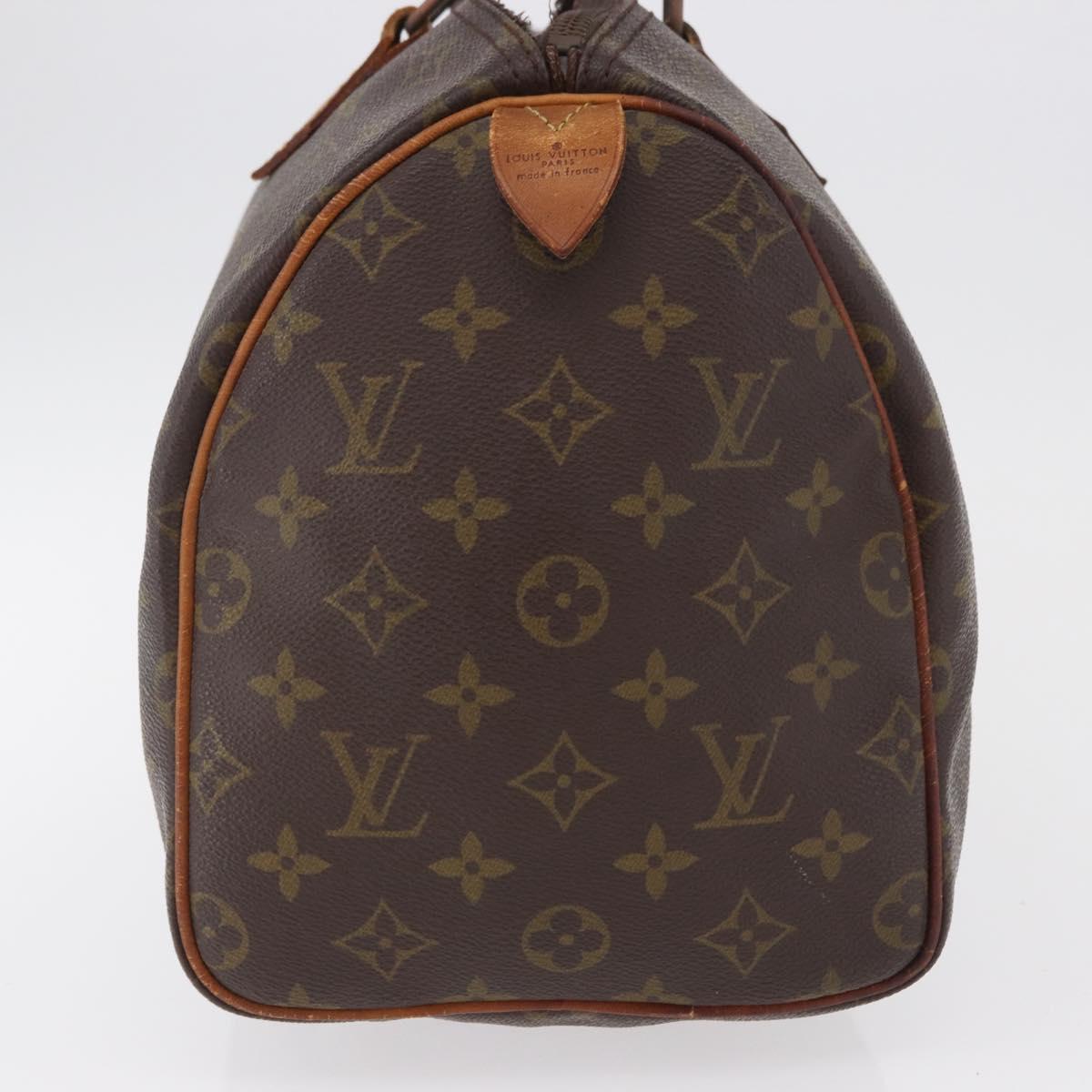 LOUIS VUITTON Monogram Speedy 30 Hand Bag M41526 LV Auth 194202