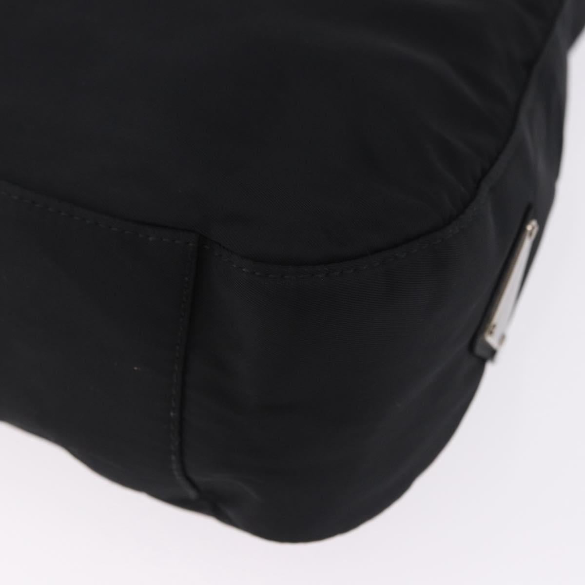 PRADA Hand Bag Nylon Black Auth 194204A