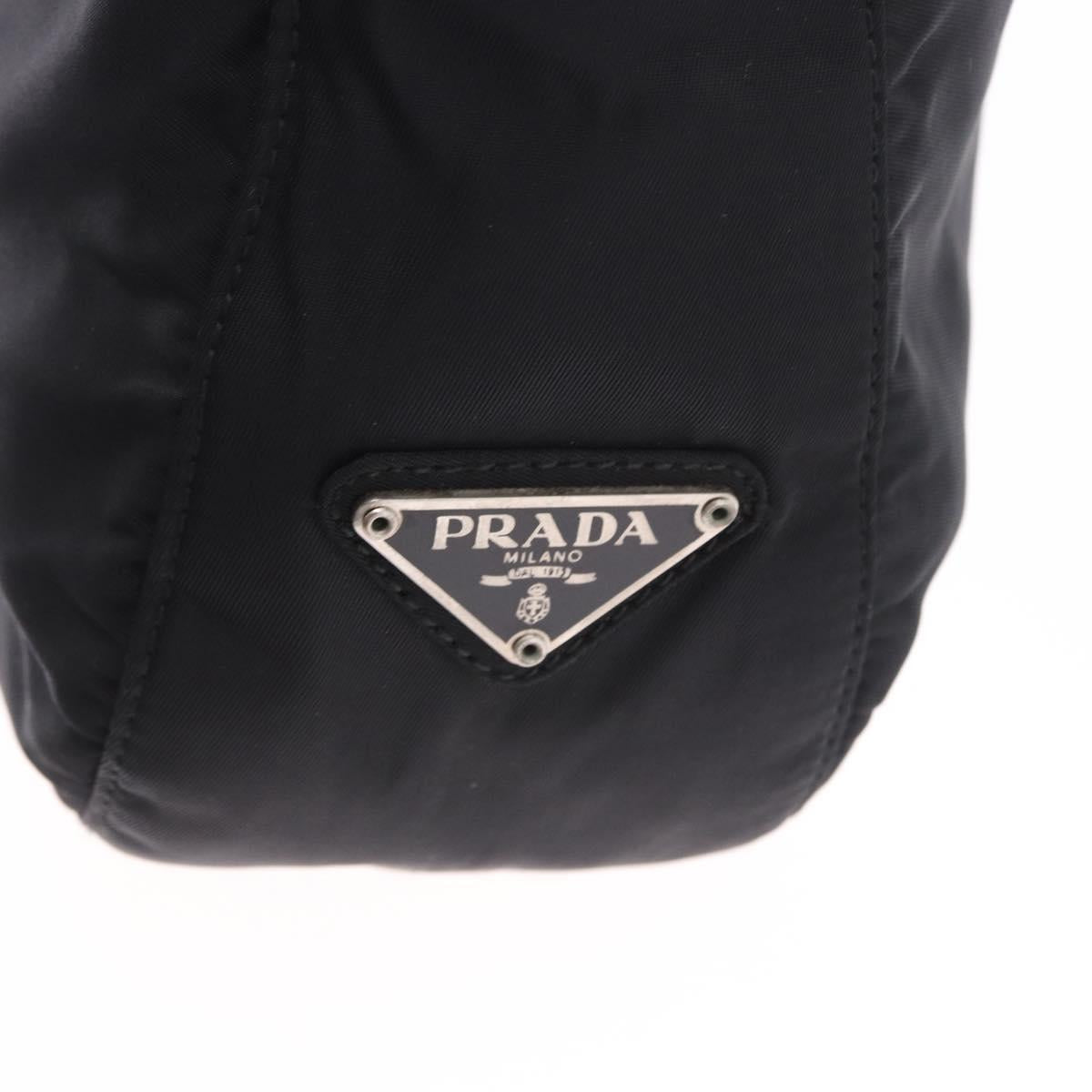 PRADA Hand Bag Nylon Black Auth 194204A