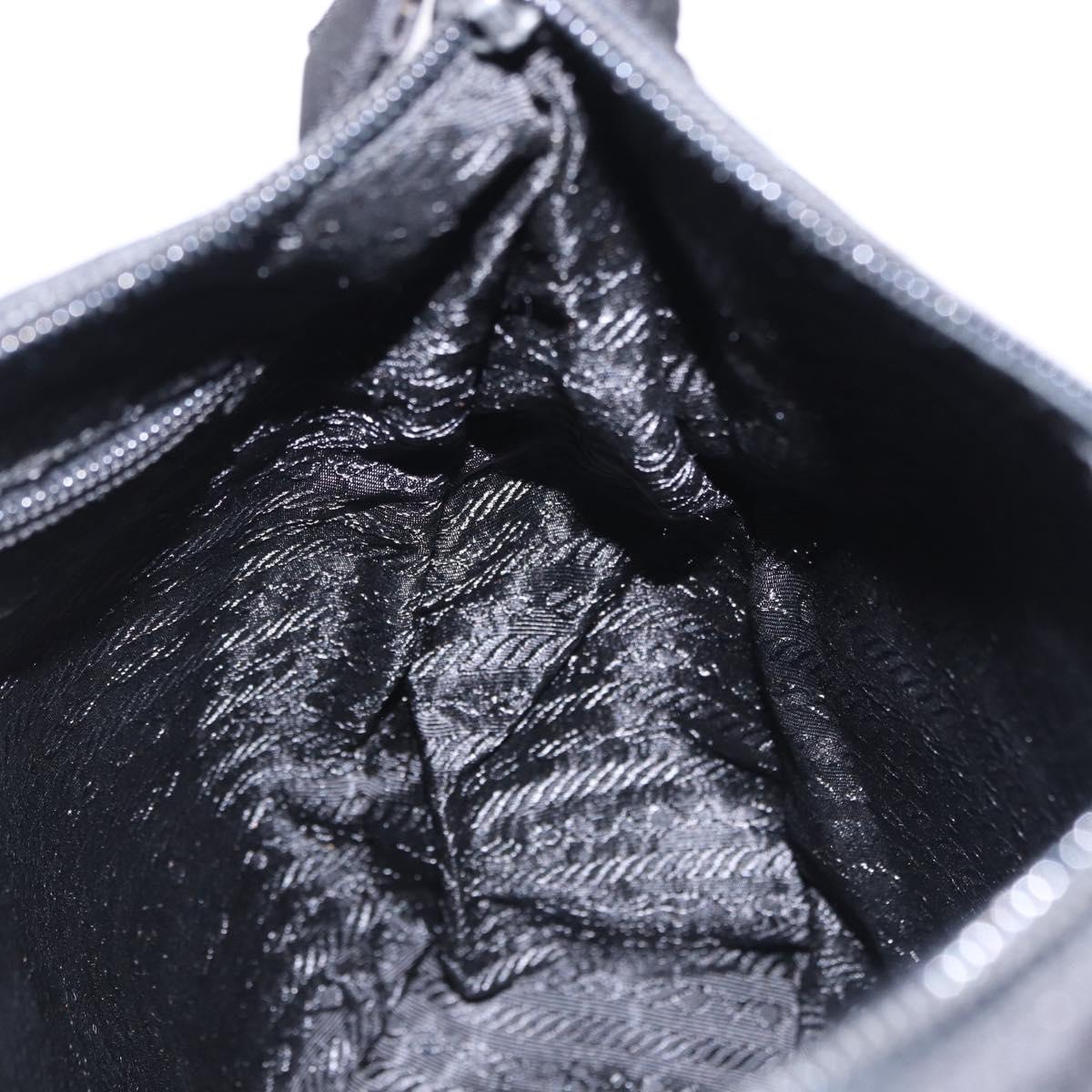 PRADA Hand Bag Nylon Black Auth 194204A