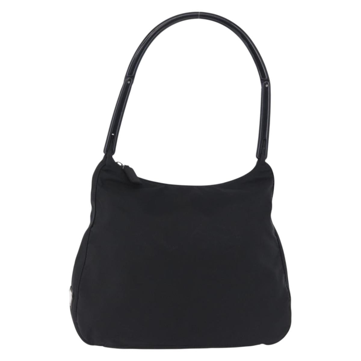 PRADA Hand Bag Nylon Black Auth 194204A