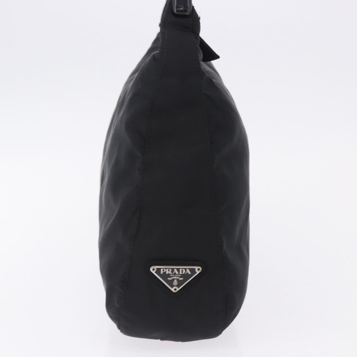 PRADA Hand Bag Nylon Black Auth 194204A