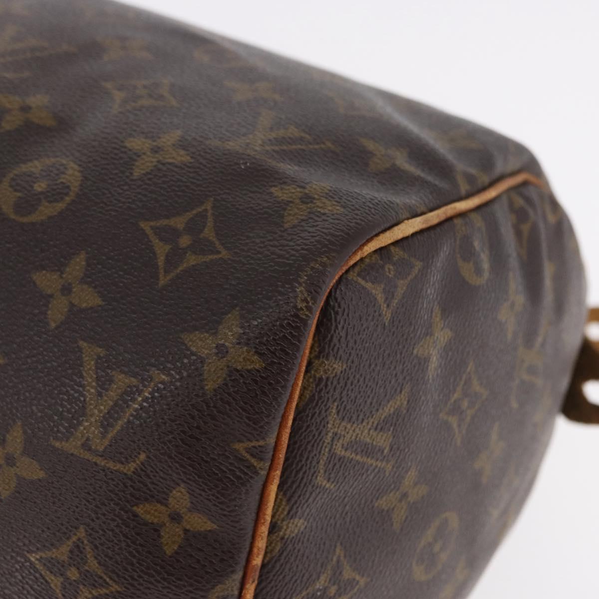 LOUIS VUITTON Monogram Speedy 30 Hand Bag M41526 LV Auth 194217