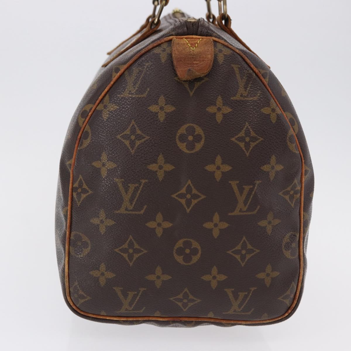 LOUIS VUITTON Monogram Speedy 30 Hand Bag M41526 LV Auth 194217