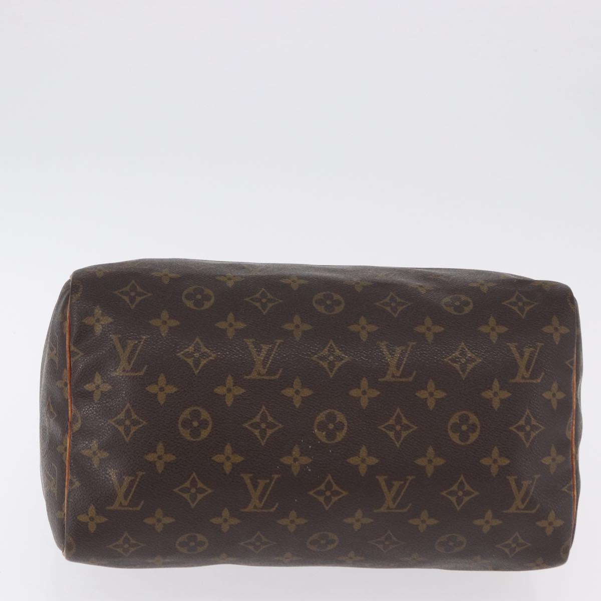 LOUIS VUITTON Monogram Speedy 30 Hand Bag M41526 LV Auth 194217