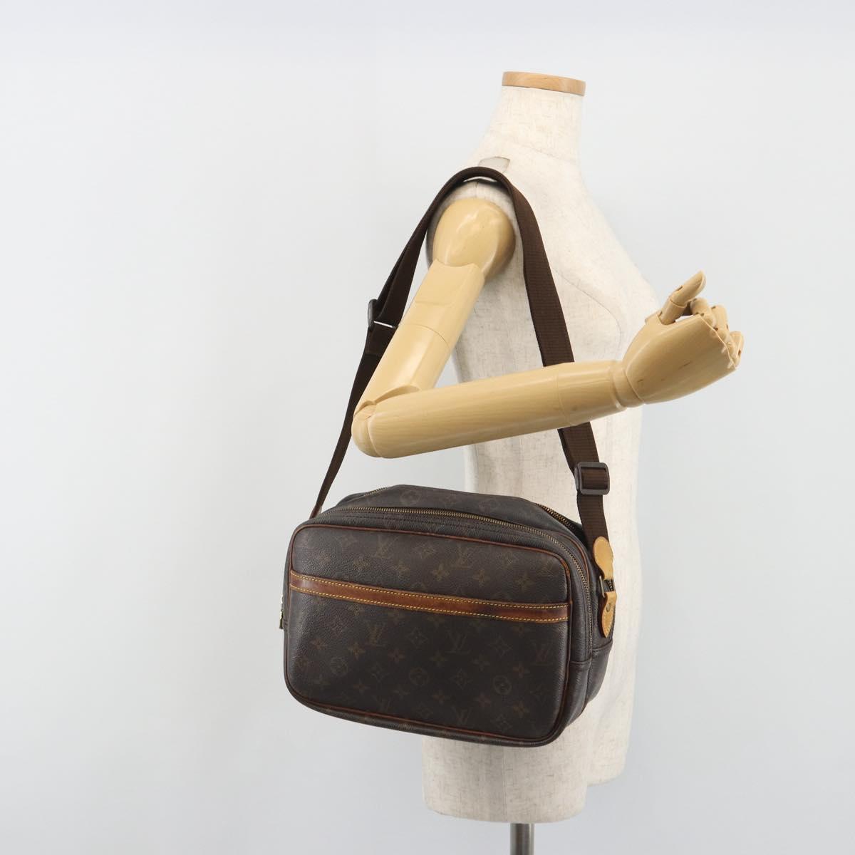 LOUIS VUITTON Monogram Reporter PM Shoulder Bag M45254 LV Auth 194218