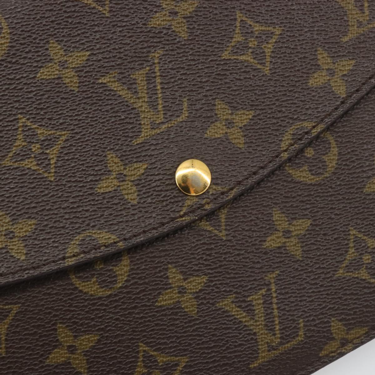 LOUIS VUITTON Monogram Double Rabat Shoulder Bag M51815 LV Auth 194220