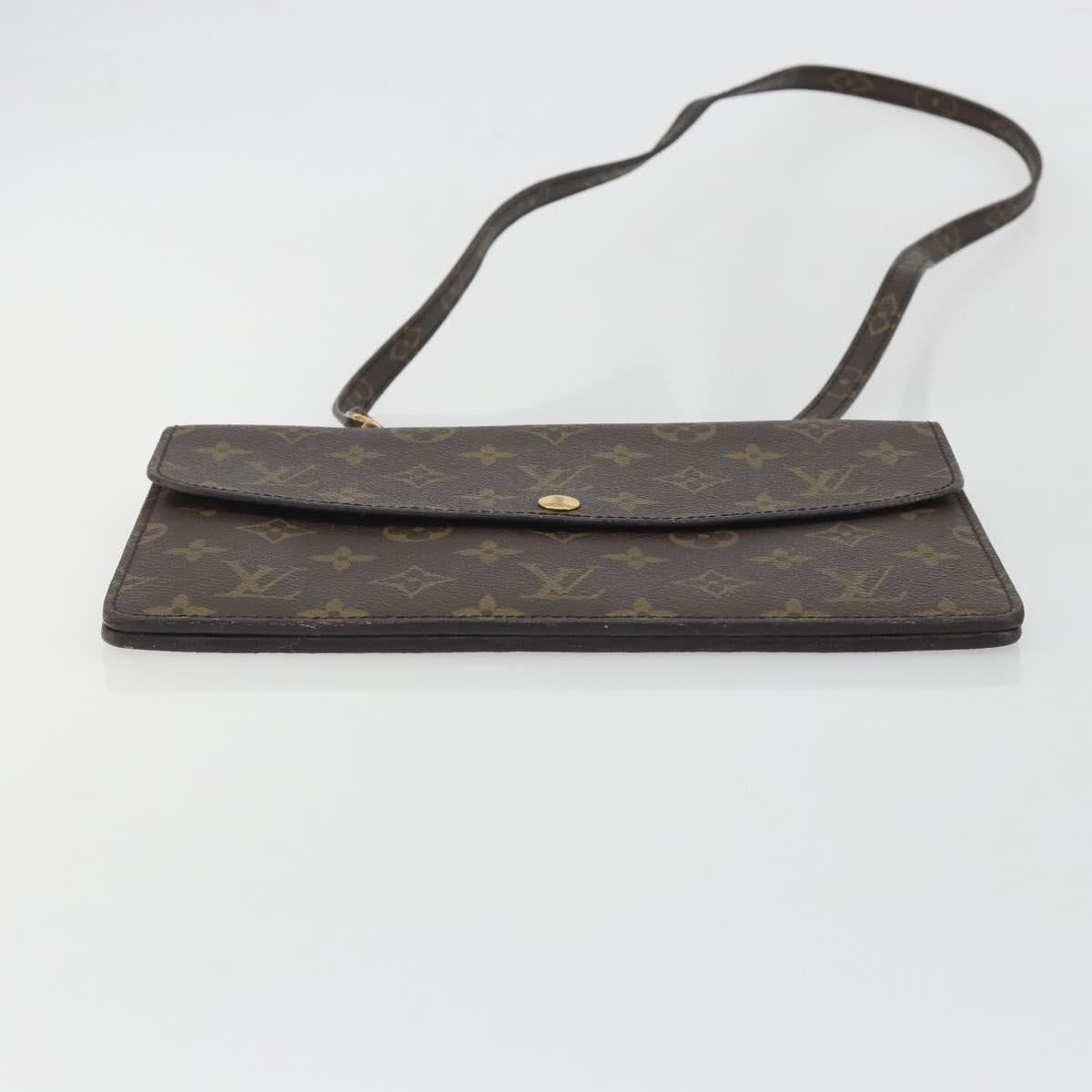 LOUIS VUITTON Monogram Double Rabat Shoulder Bag M51815 LV Auth 194220