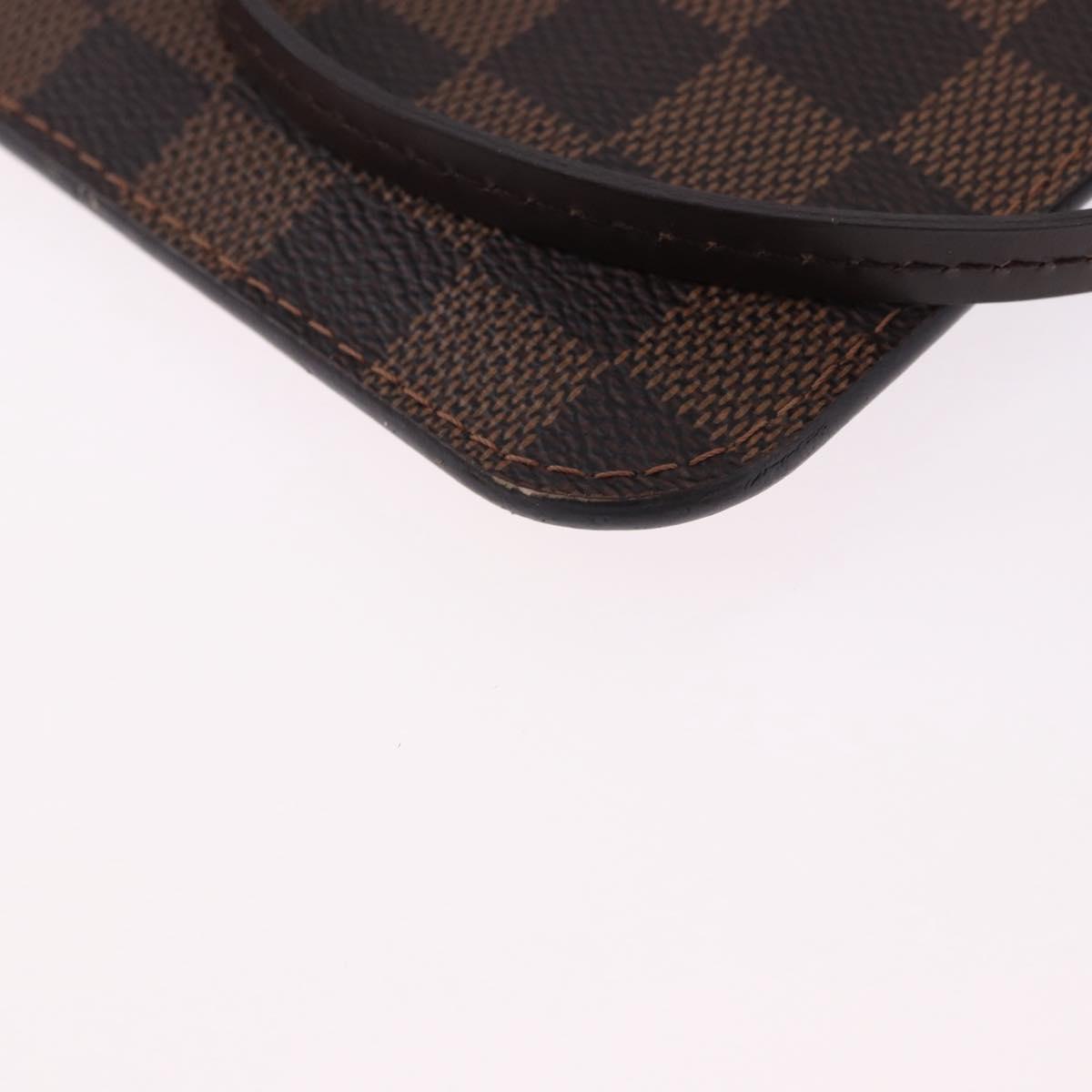 LOUIS VUITTON Damier Ebene Neverfull MM Pouch LV Auth 194228A
