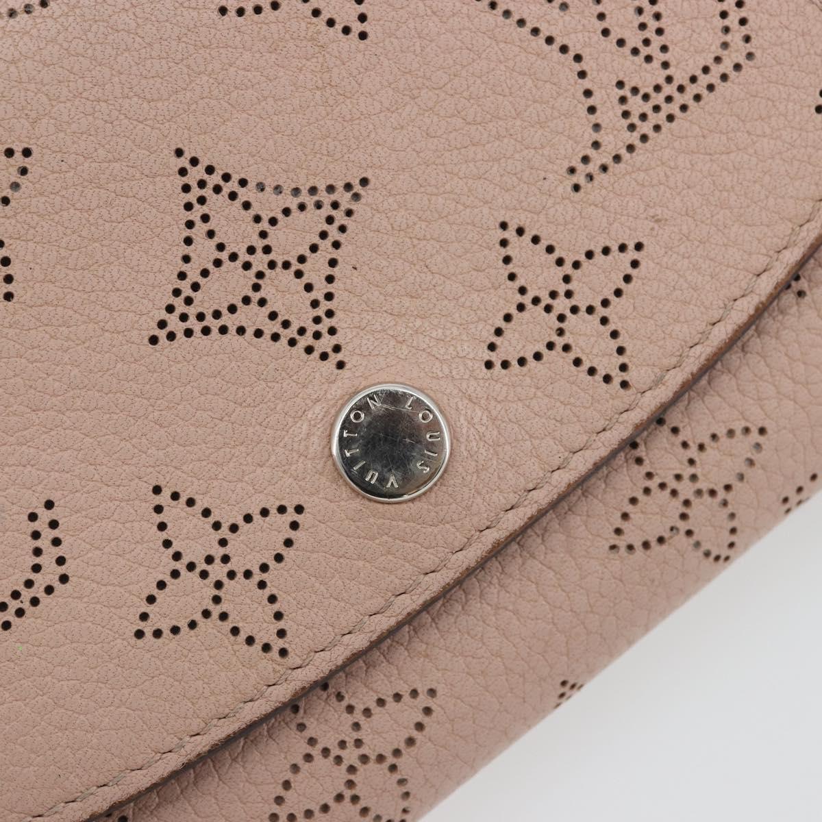 LOUIS VUITTON Mahina Portefeuille Iris Compact Wallet Pink M82757 Auth 194235A
