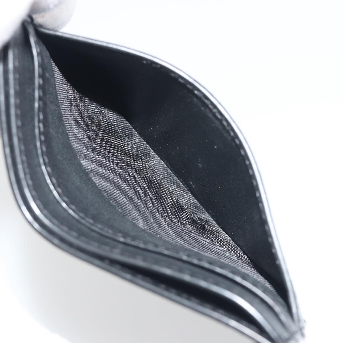 SAINT LAURENT Card Case Leather Black 485631 Auth 194237M