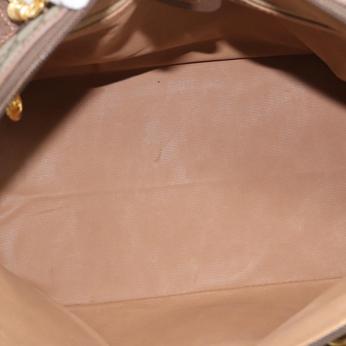 GUCCI GG Supreme Shoulder Bag PVC 2way Beige Gold 000 123 6004 Auth 194241