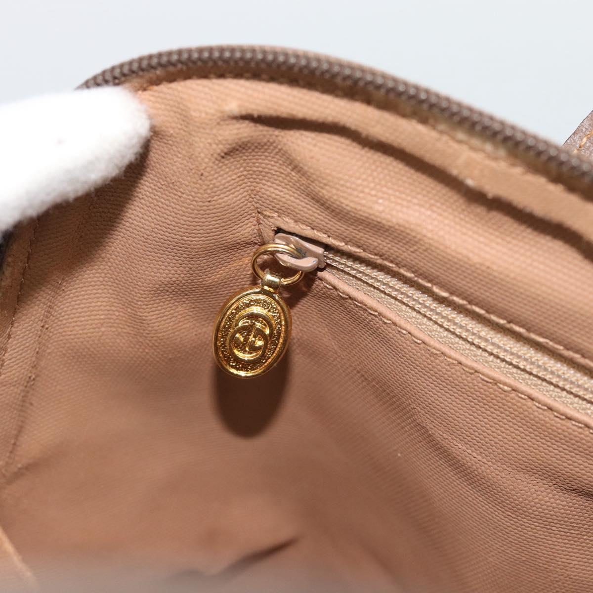 GUCCI GG Supreme Shoulder Bag PVC 2way Beige Gold 000 123 6004 Auth 194241