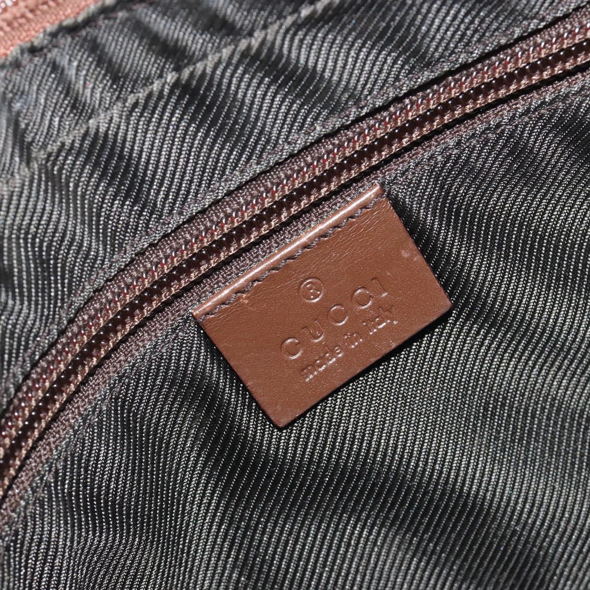 GUCCI GG Canvas Shoulder Bag Beige Silver 35098 Auth 194248
