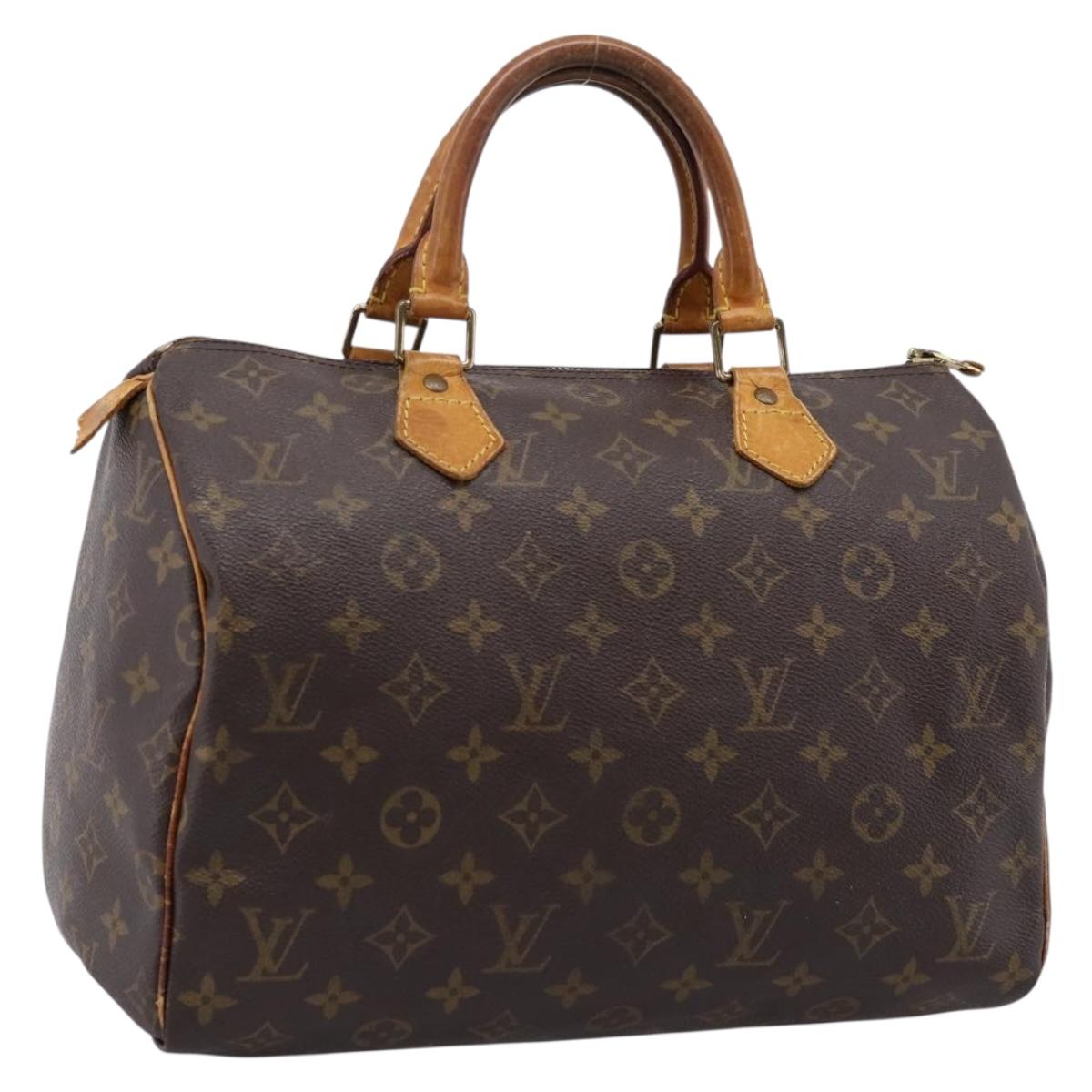 LOUIS VUITTON Monogram Speedy 30 Hand Bag M41526 LV Auth 194257
