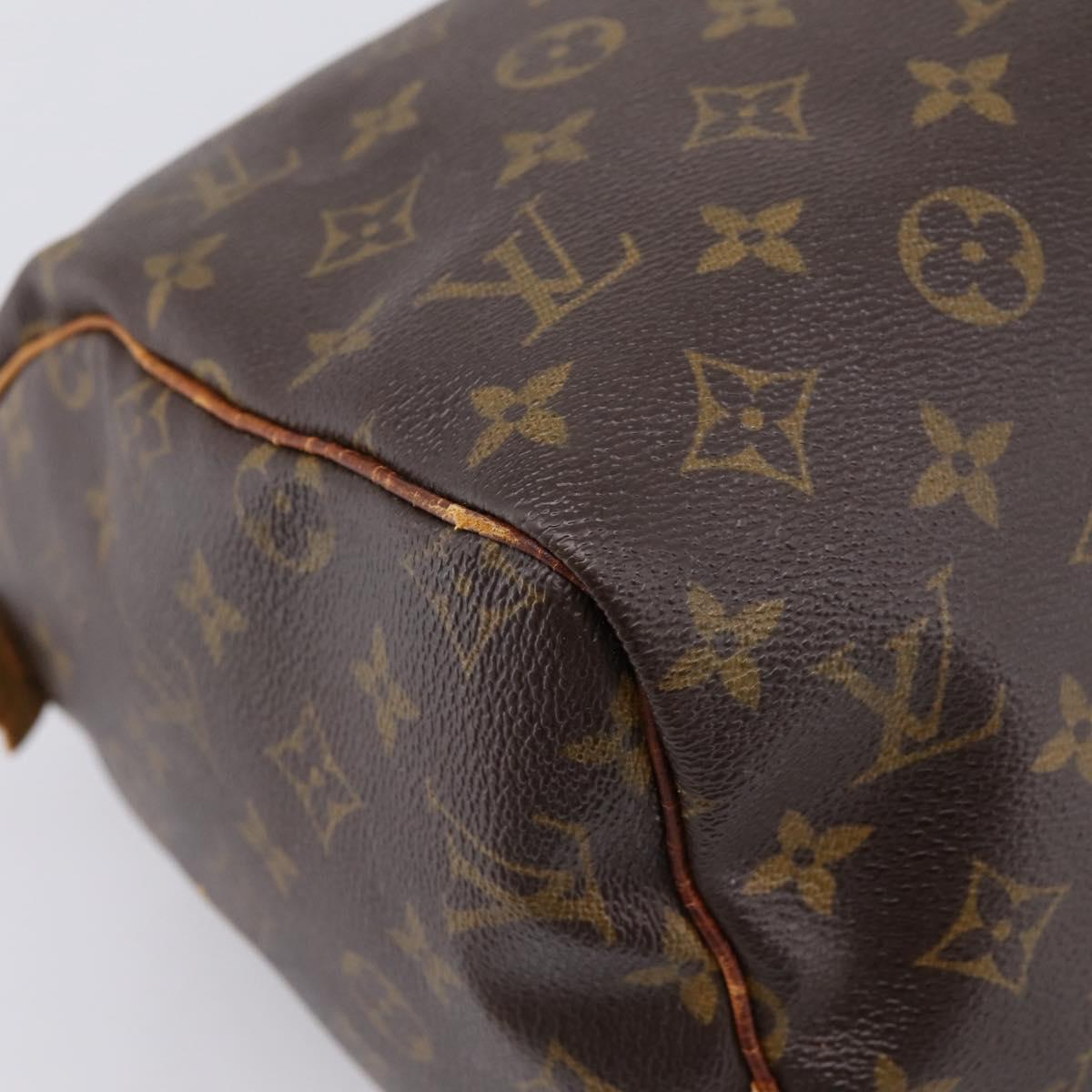 LOUIS VUITTON Monogram Speedy 30 Hand Bag M41526 LV Auth 194257