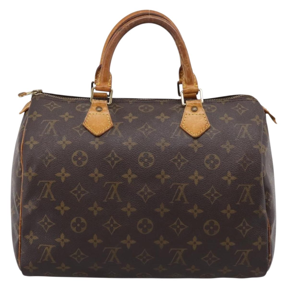LOUIS VUITTON Monogram Speedy 30 Hand Bag M41526 LV Auth 194257