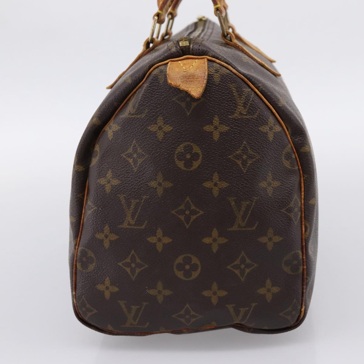 LOUIS VUITTON Monogram Speedy 30 Hand Bag M41526 LV Auth 194257