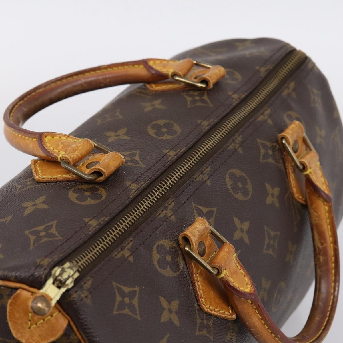 LOUIS VUITTON Monogram Speedy 30 Hand Bag M41526 LV Auth 194257