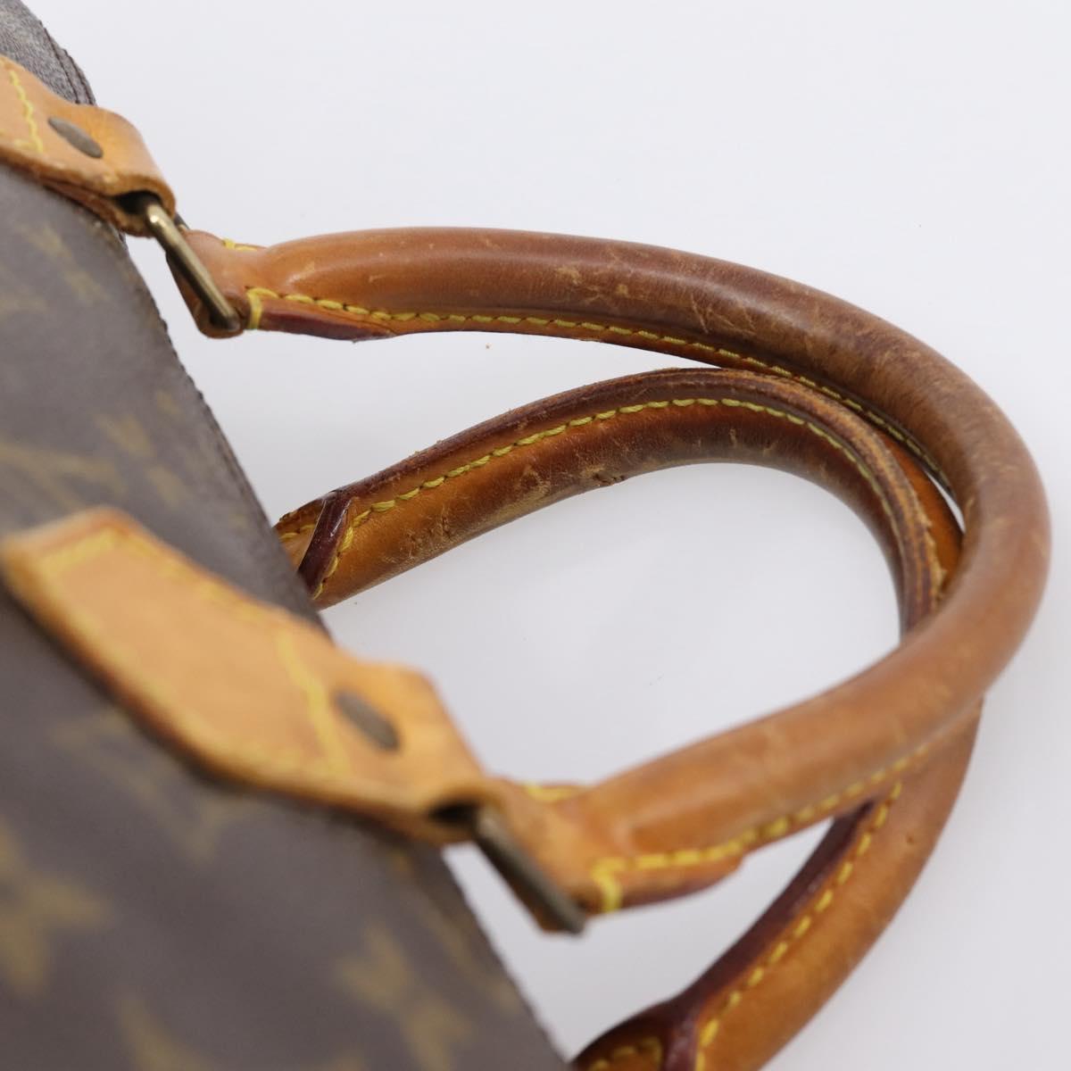 LOUIS VUITTON Monogram Speedy 30 Hand Bag M41526 LV Auth 194257