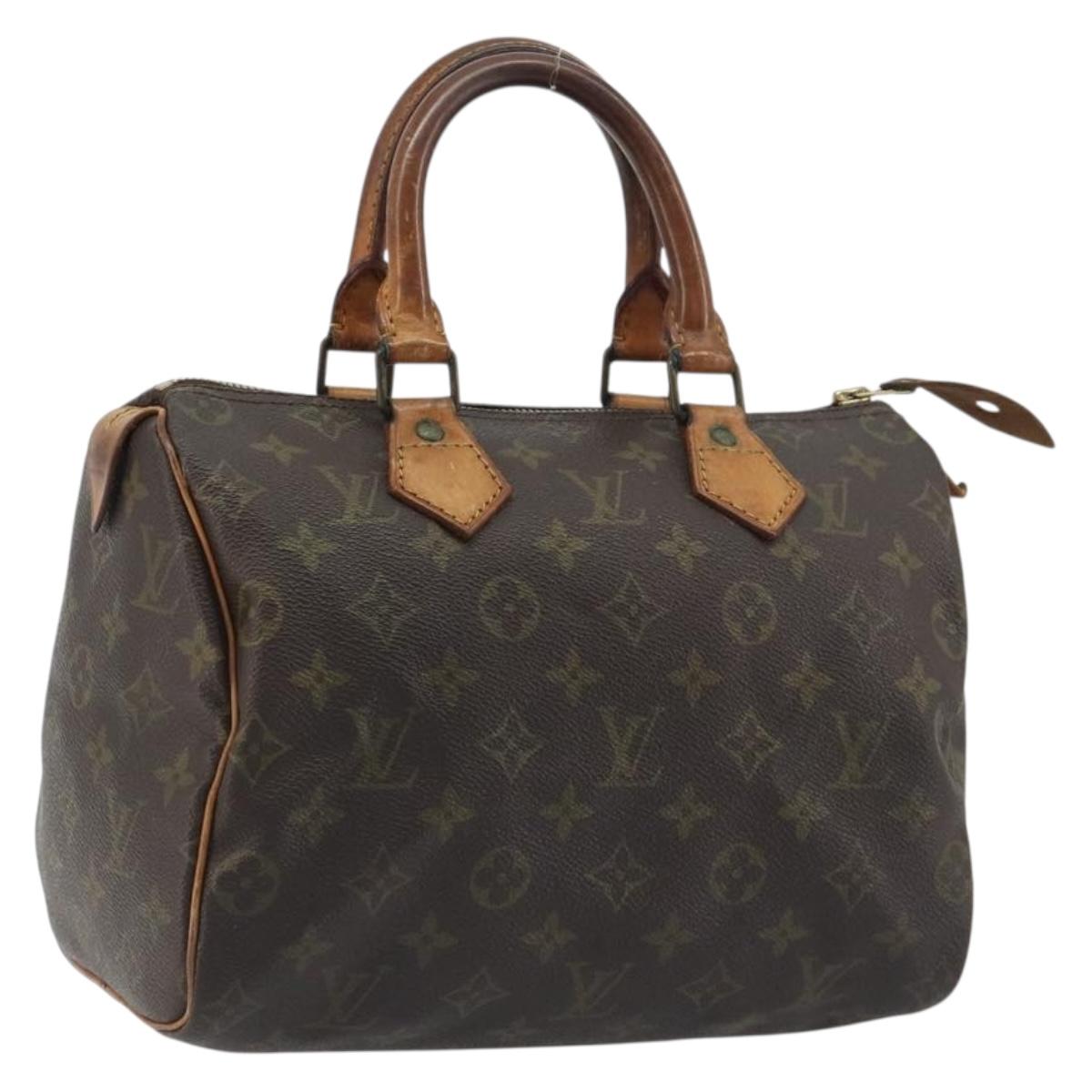 LOUIS VUITTON Monogram Speedy 25 Hand Bag M41528 LV Auth 194258