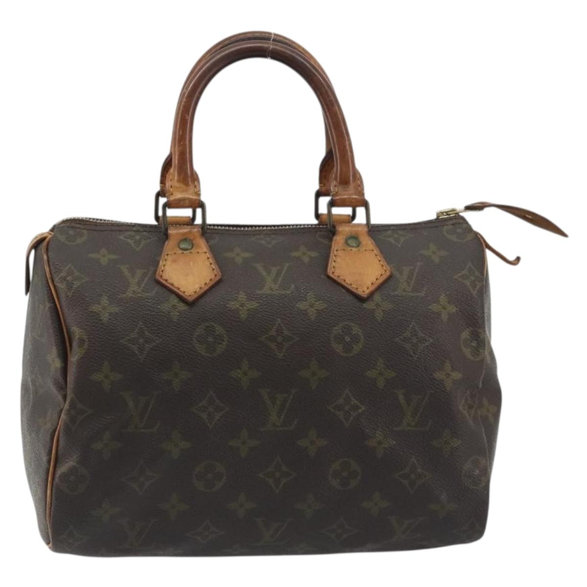 LOUIS VUITTON Monogram Speedy 25 Hand Bag M41528 LV Auth 194258