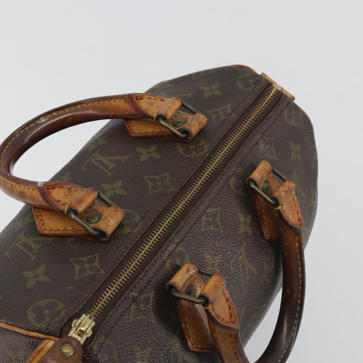 LOUIS VUITTON Monogram Speedy 25 Hand Bag M41528 LV Auth 194258