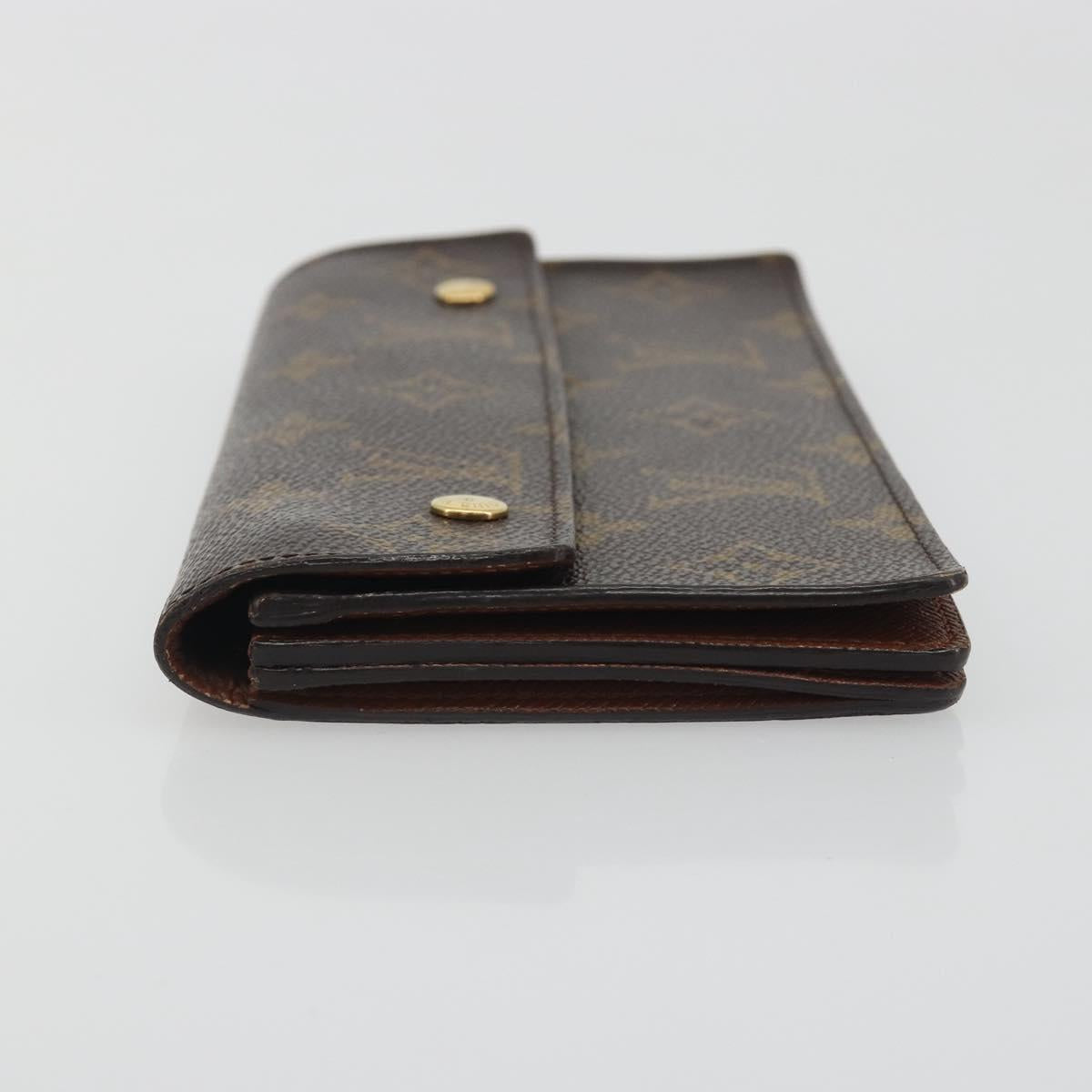 LOUIS VUITTON Monogram Portefeuille Accordion Long Wallet M58008 LV Auth 194269A