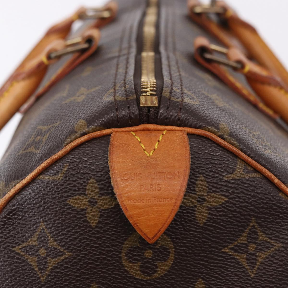LOUIS VUITTON Monogram Speedy 35 Hand Bag M41524 LV Auth 194276V