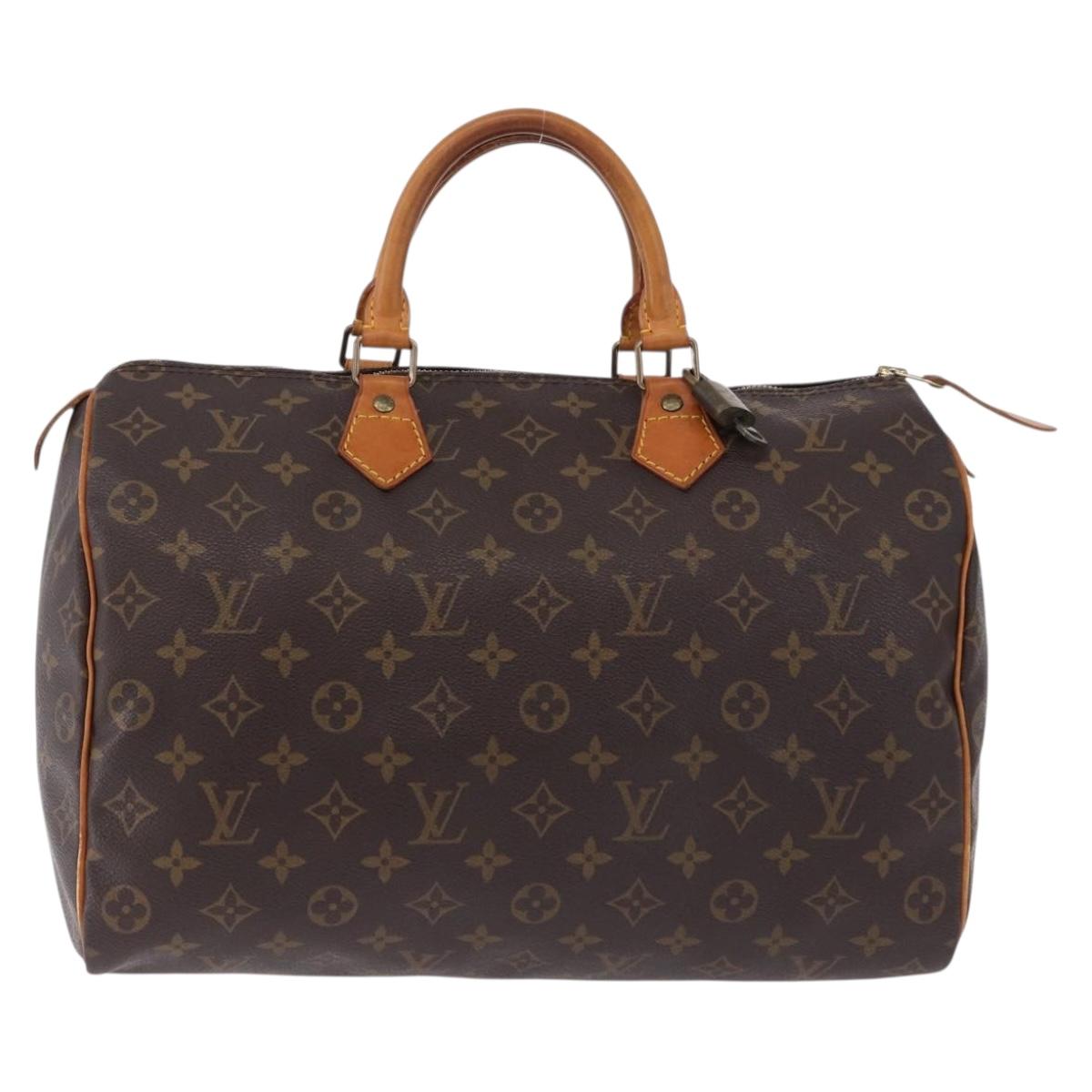 LOUIS VUITTON Monogram Speedy 35 Hand Bag M41524 LV Auth 194276V