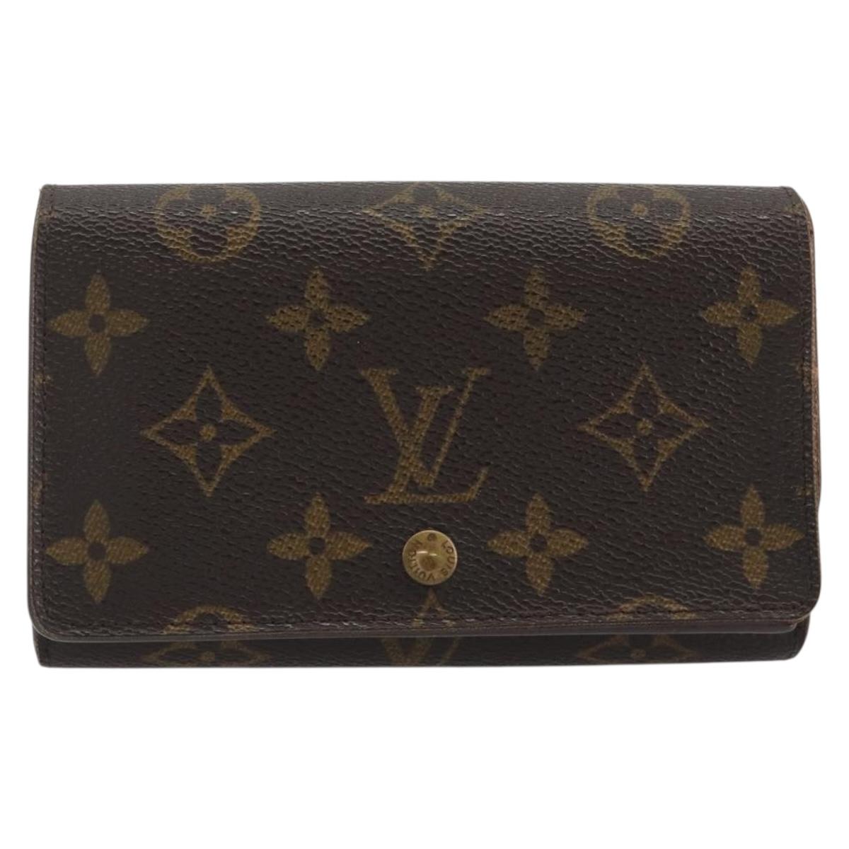 LOUIS VUITTON Monogram Portefeuille Tresor Bifold Wallet M61736 LV Auth 194277A