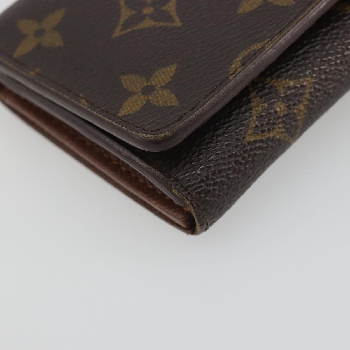 LOUIS VUITTON Monogram Portefeuille Tresor Bifold Wallet M61736 LV Auth 194277A