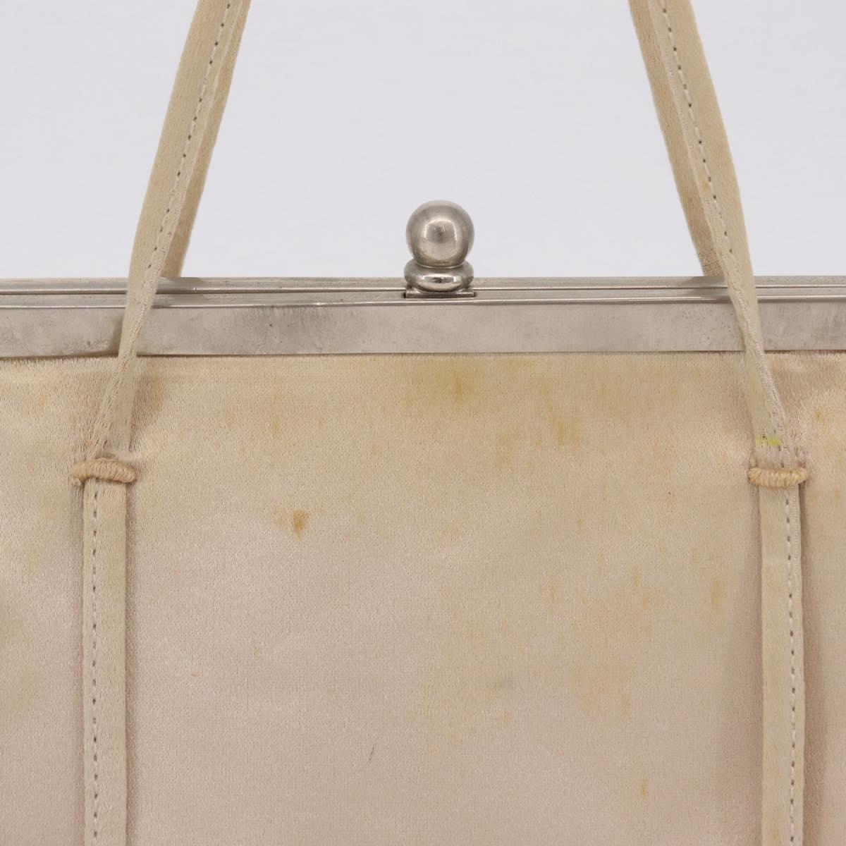 PRADA Pouch Hand Bag Nylon Satin 3 Set Beige Brown Auth 194289