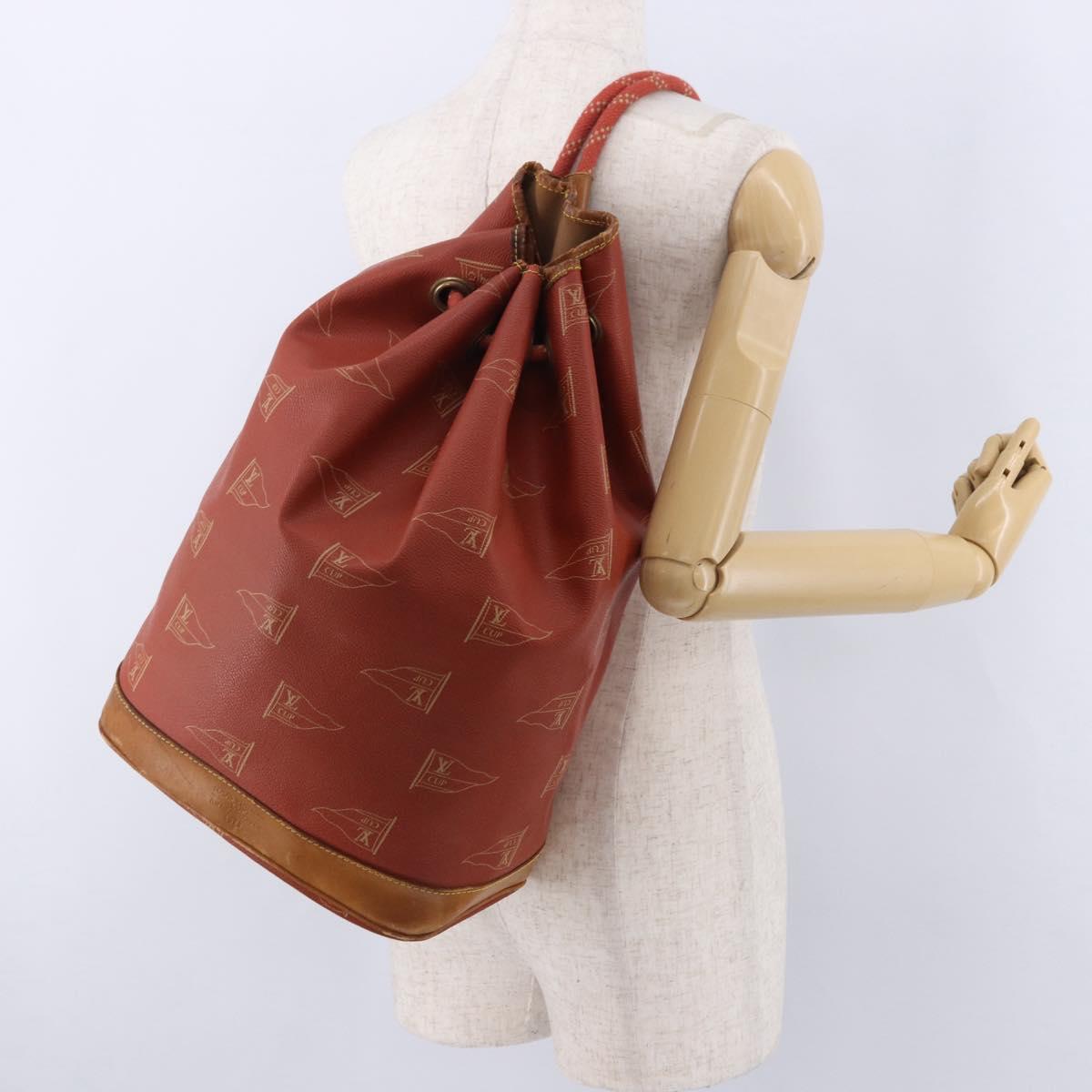 LOUIS VUITTON LV Cup Saint Tropez Shoulder Bag Red M80026 LV Auth 194290