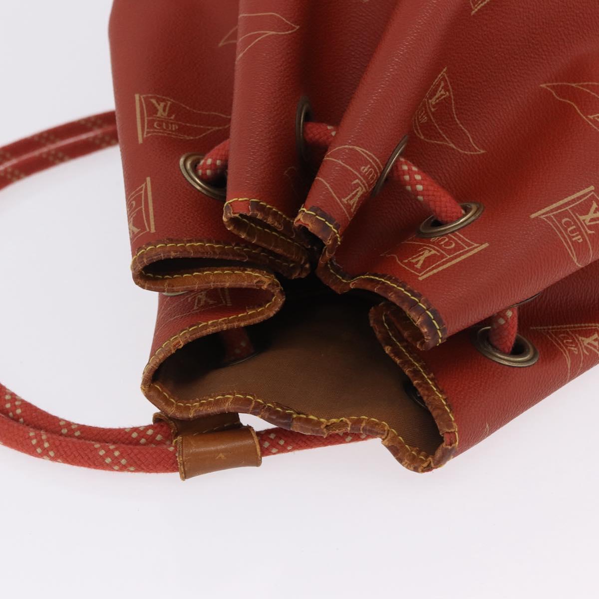 LOUIS VUITTON LV Cup Saint Tropez Shoulder Bag Red M80026 LV Auth 194290