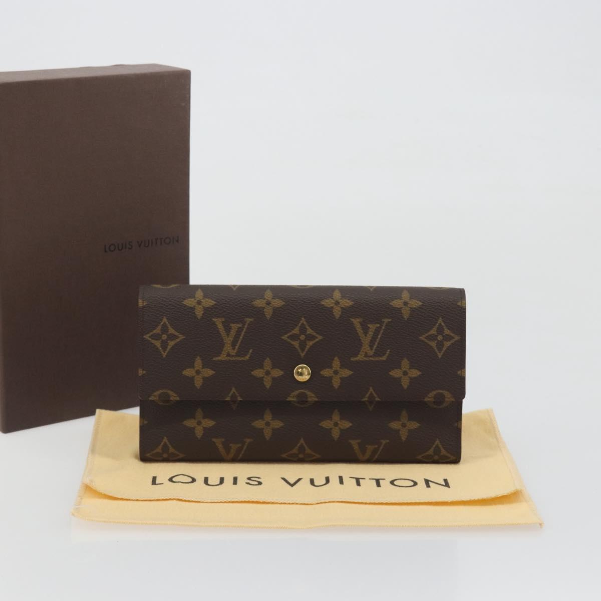 LOUIS VUITTON Monogram Porte Tresor International Wallet M61215 LV Auth 194302A