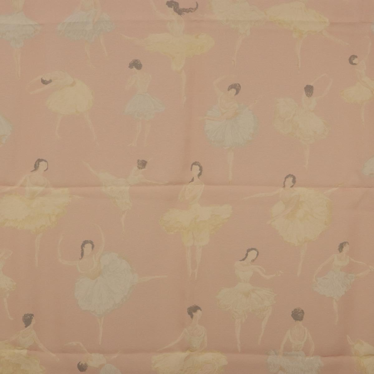 HERMES Carre 90 Scarf ”LES DANSEUSES” Silk Pink Auth 194306M