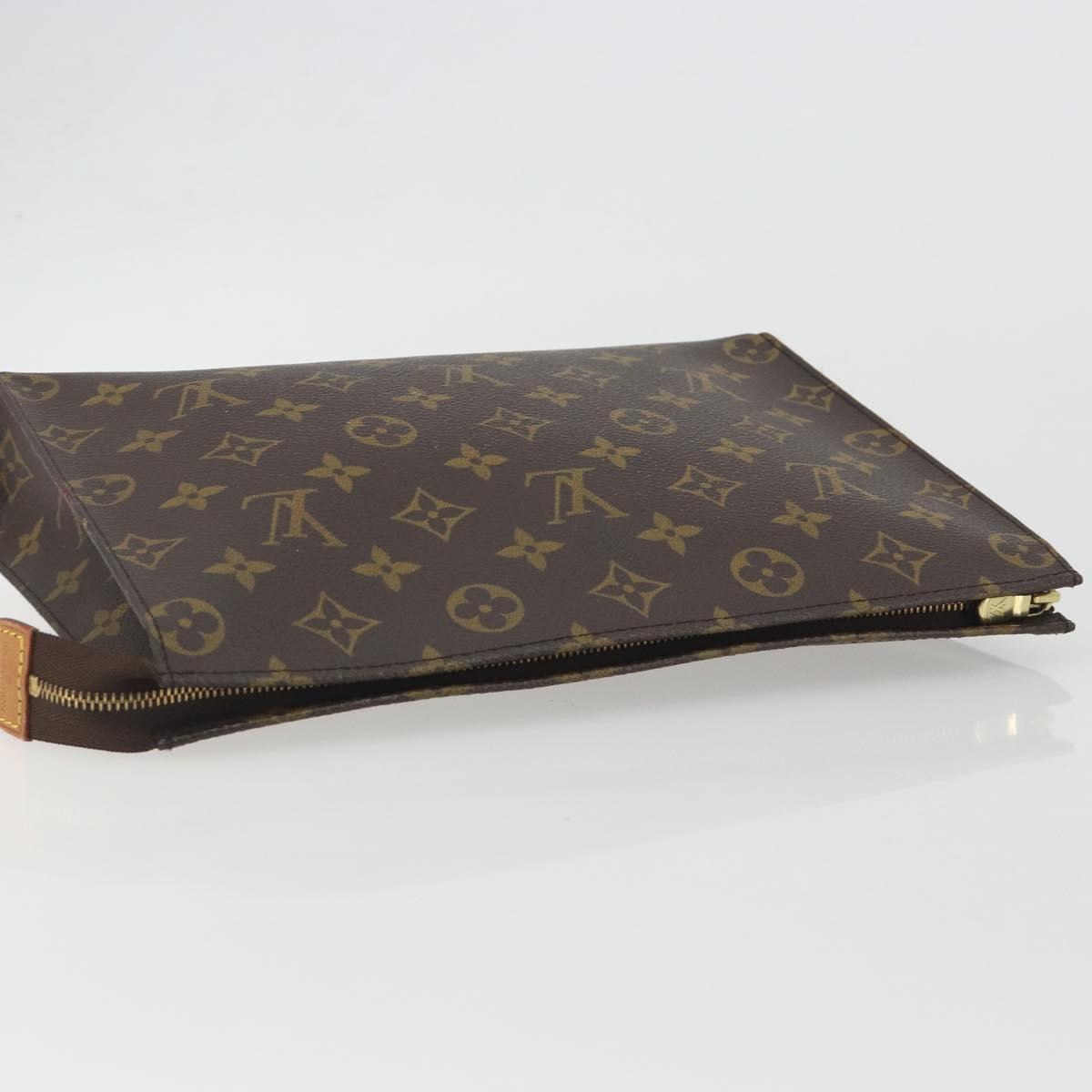 LOUIS VUITTON Monogram Poche Toilette 26 Pouch M47542 LV Auth 194309