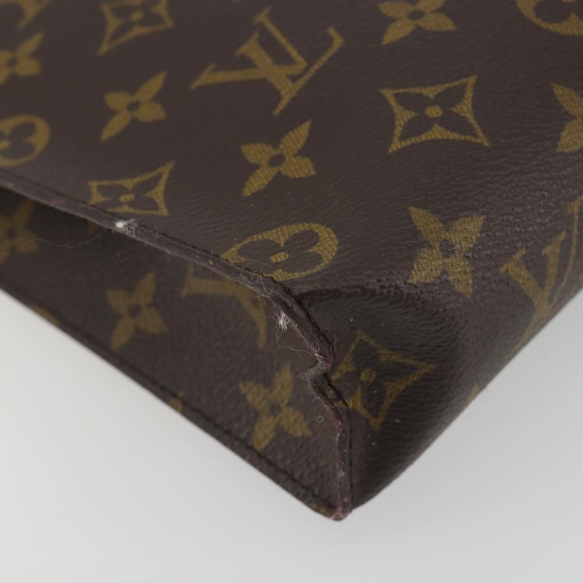 LOUIS VUITTON Monogram Poche Toilette 26 Pouch M47542 LV Auth 194309