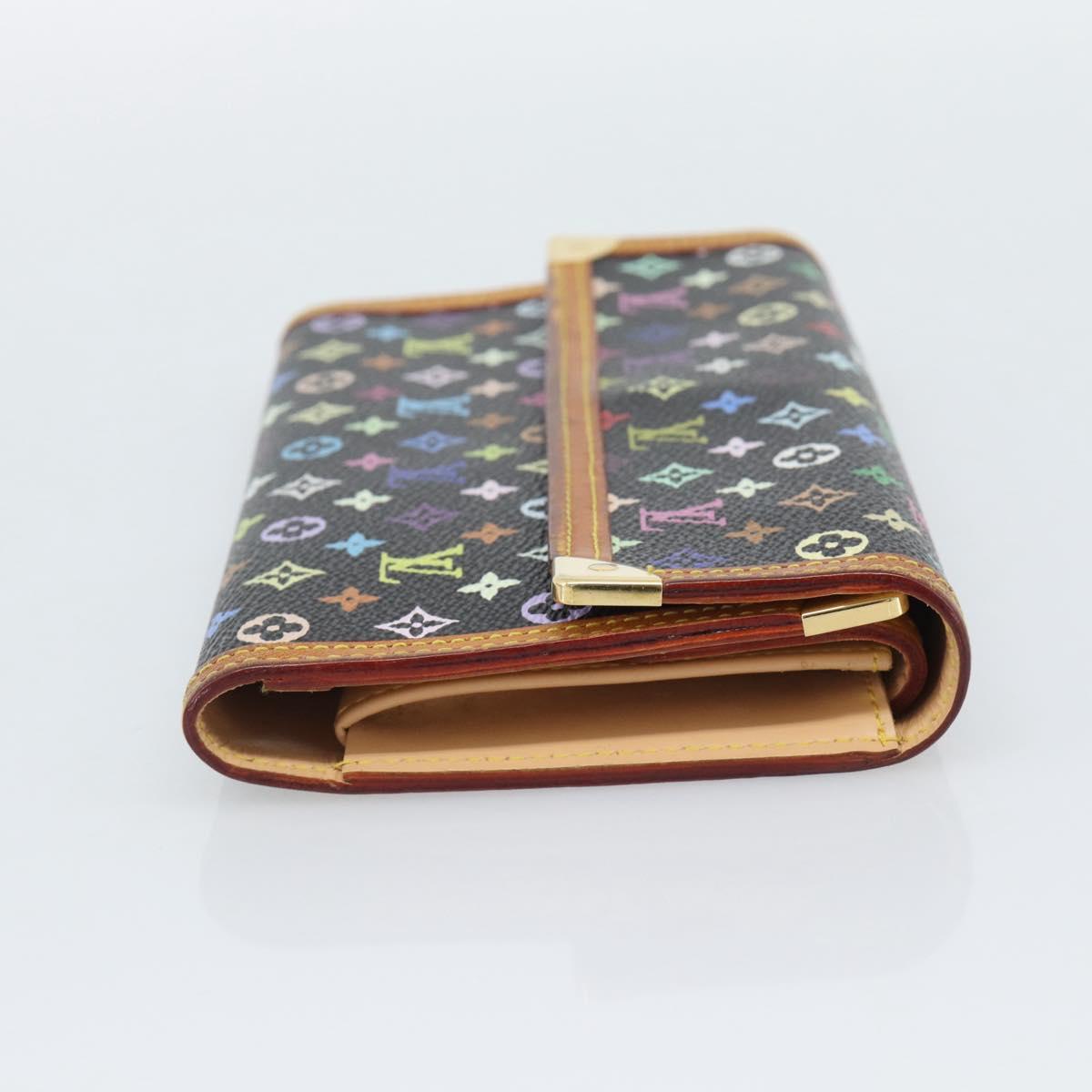 LOUIS VUITTON Monogram Multicolor Porte Tresor International M92658 Auth 194312A