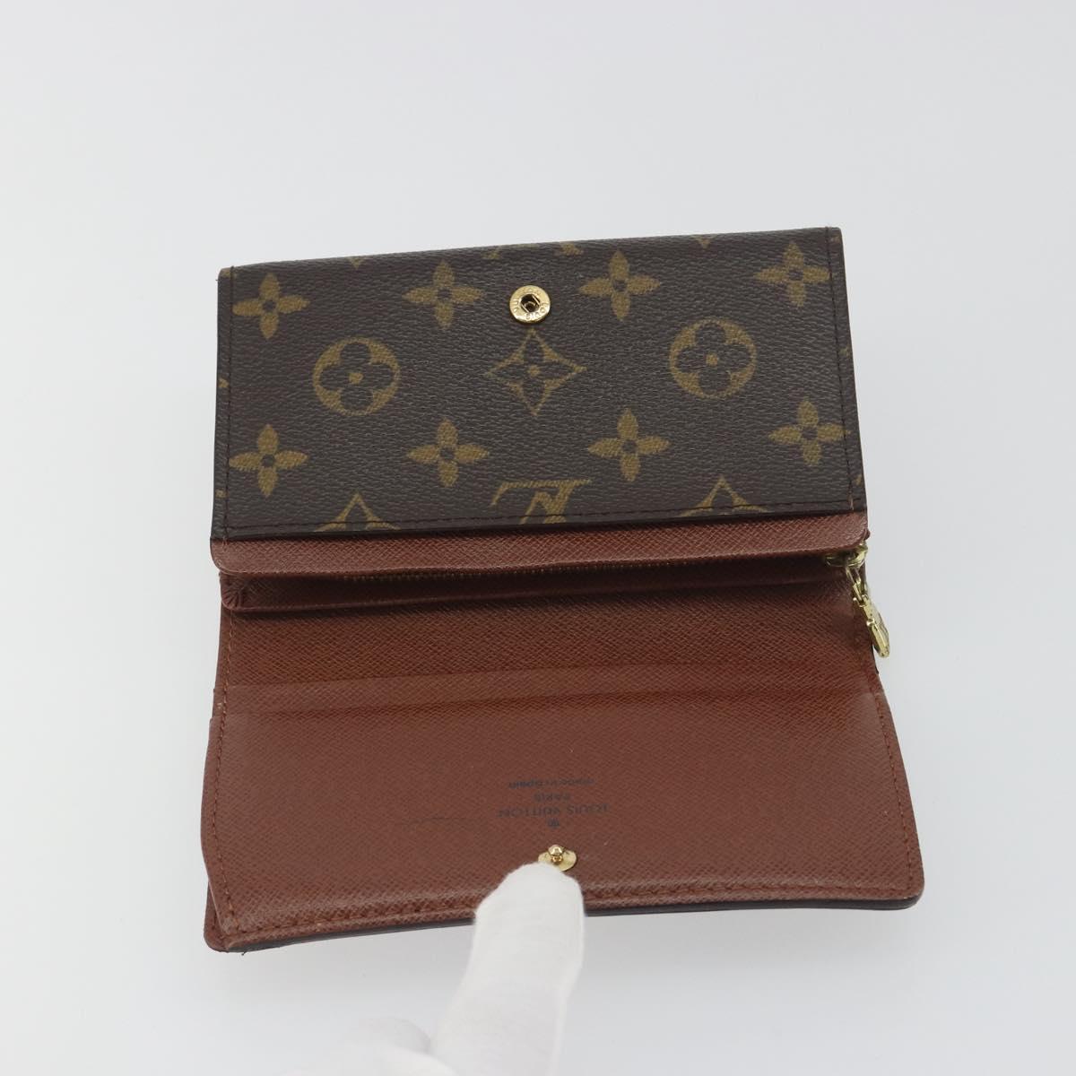 LOUIS VUITTON Porte Monnaie Billets Tresor Wallet M61730 LV Auth 194316A
